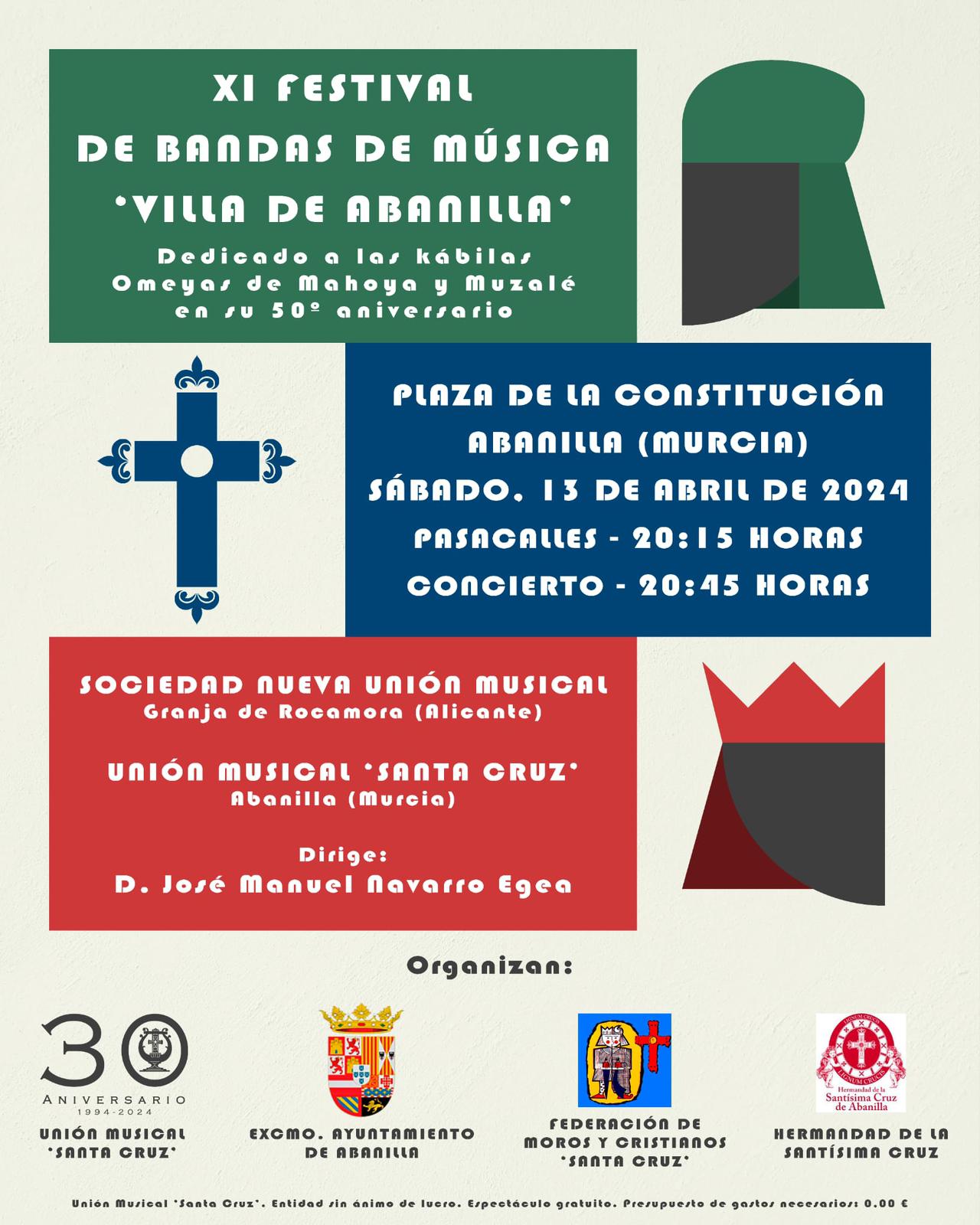 XI Festival de Bandas de Música «Villa de Abanilla»